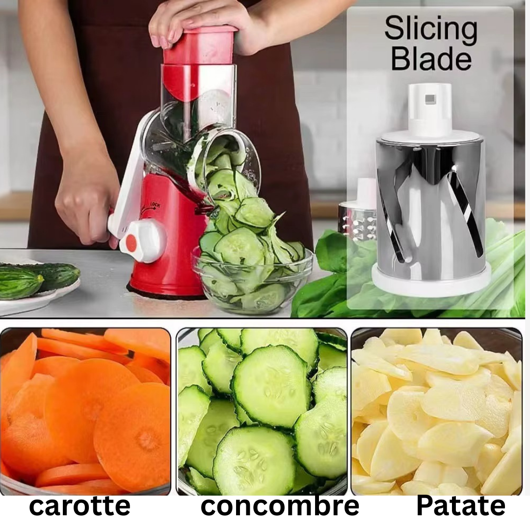 Coupe-légumes multifonctions 3 en 1 pour une cuisine rapide et impécable