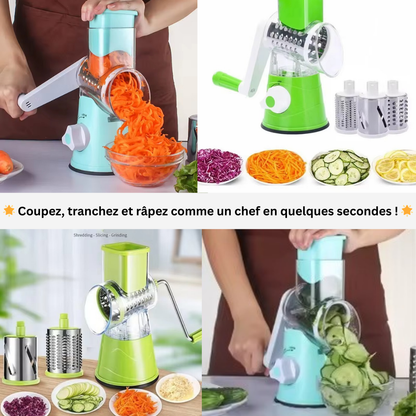 Coupe-légumes multifonctions 3 en 1  pour une  cuisine rapide et impécable